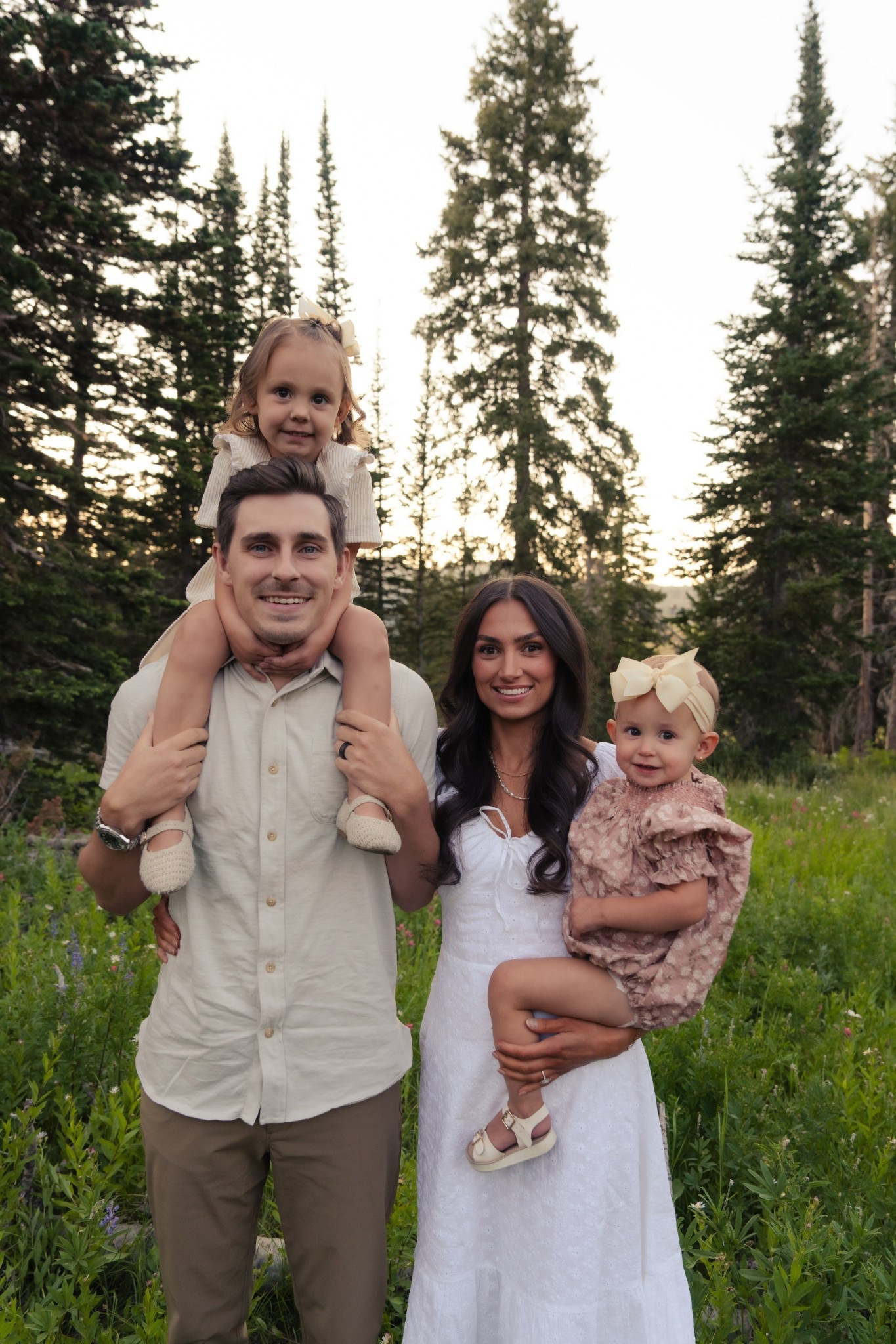Family photo outfits, Kaia’s dress is H&M but sold out:( and Elsie’s romper is old Nora Lee sold out but I linked the same style in a different print! #familyphotos #familypictures #familyphotooutfits #family #daughters #husbandstyle #toddlergirl #toddlergirlstyle #outfitinspo  #familycoordinating

#LTKKids #LTKFamily #LTKStyleTip