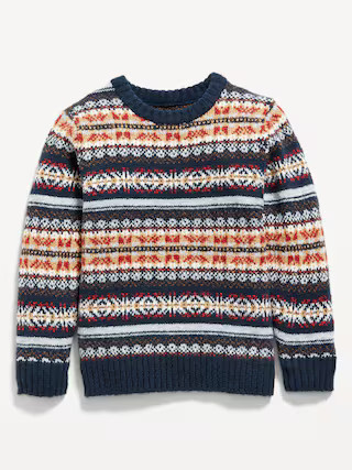 Printed Pullover Sweater for Toddler Boys | Old Navy (US)