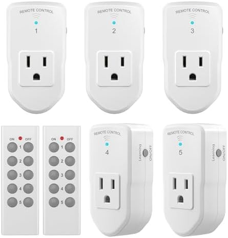 BN-LINK Wireless Remote Control Electrical Outlet Switch for Lights, Fans, Christmas Lights, Smal... | Amazon (US)