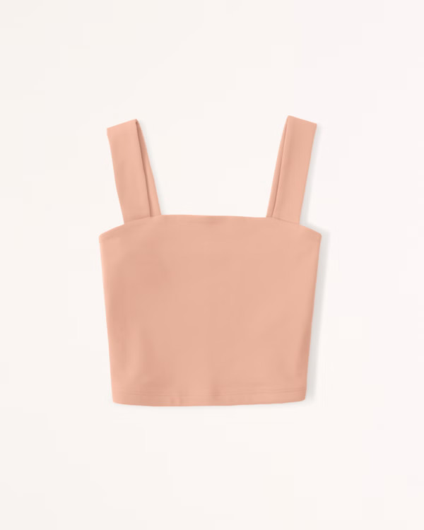 Women's Double-Layered Seamless Fabric Squareneck Tank | Women's New Arrivals | Abercrombie.com | Abercrombie & Fitch (US)