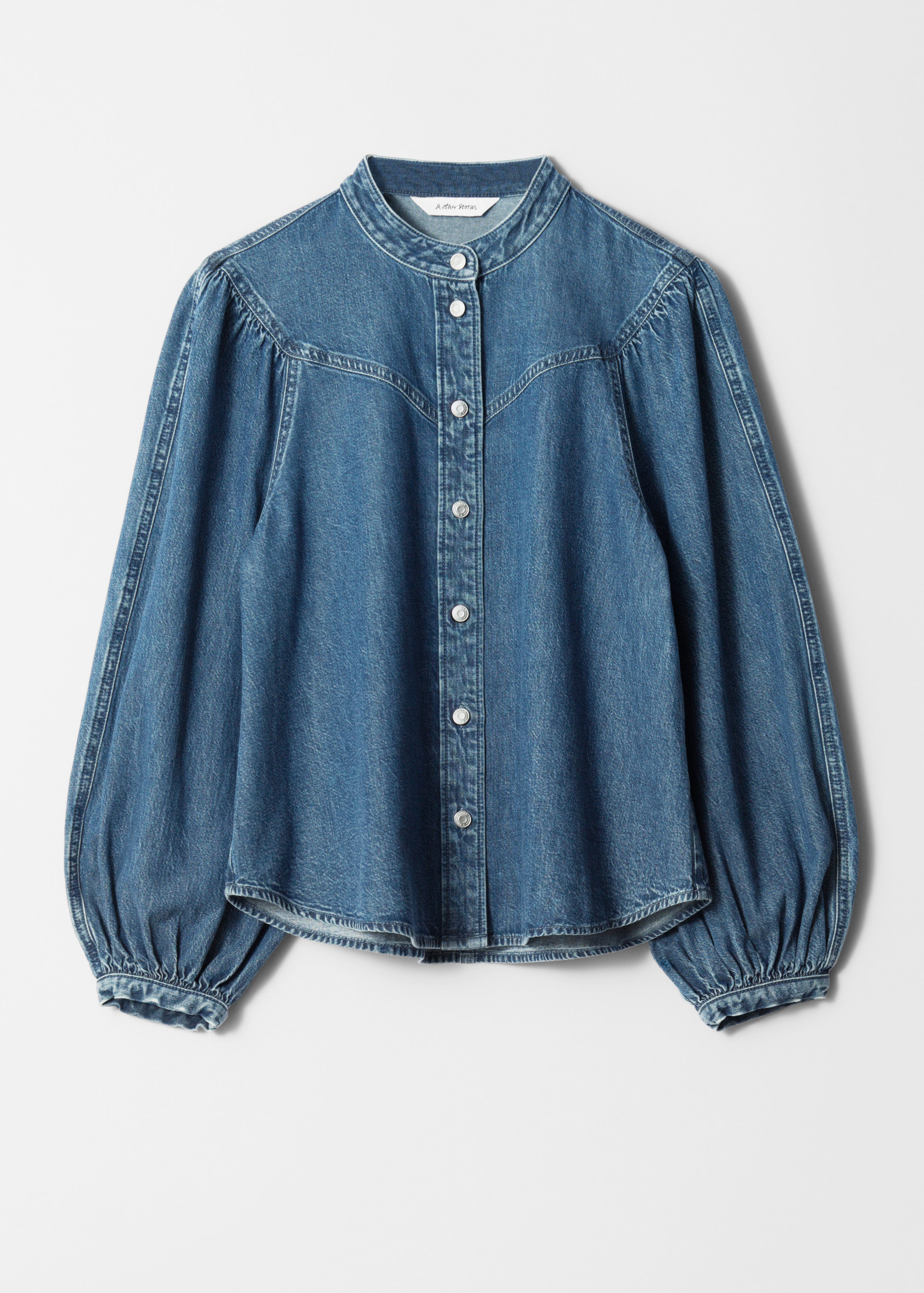 Puff-Sleeve Denim Blouse | & Other Stories UK