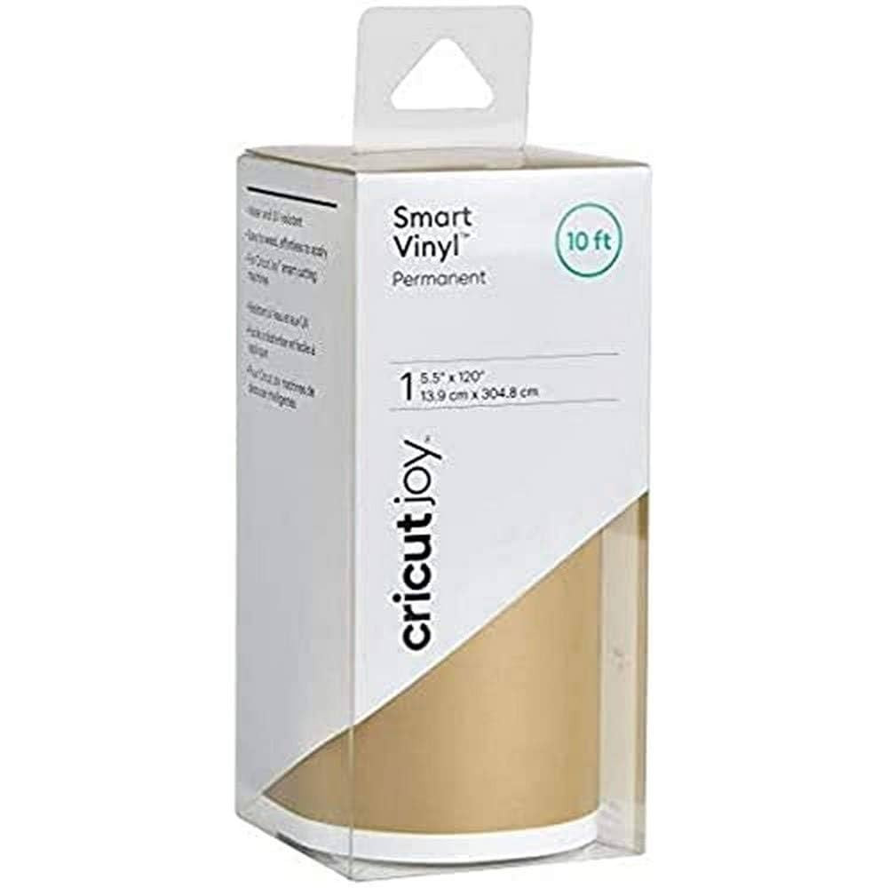 Cricut Joy Smart Permanent Vinyl, Gold - 10ft Roll (5.5' x 120'), Glossy Finish - Compatible with... | Amazon (US)