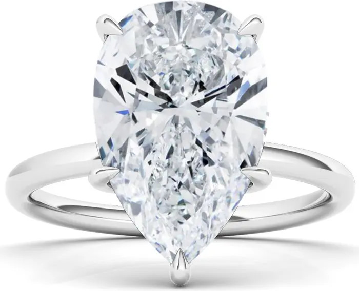 Pear Cut Lab Created Diamond RingHauteCarat | Nordstrom
