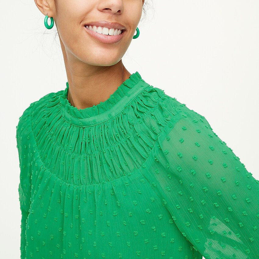 Clip-dot smocked top | J.Crew Factory