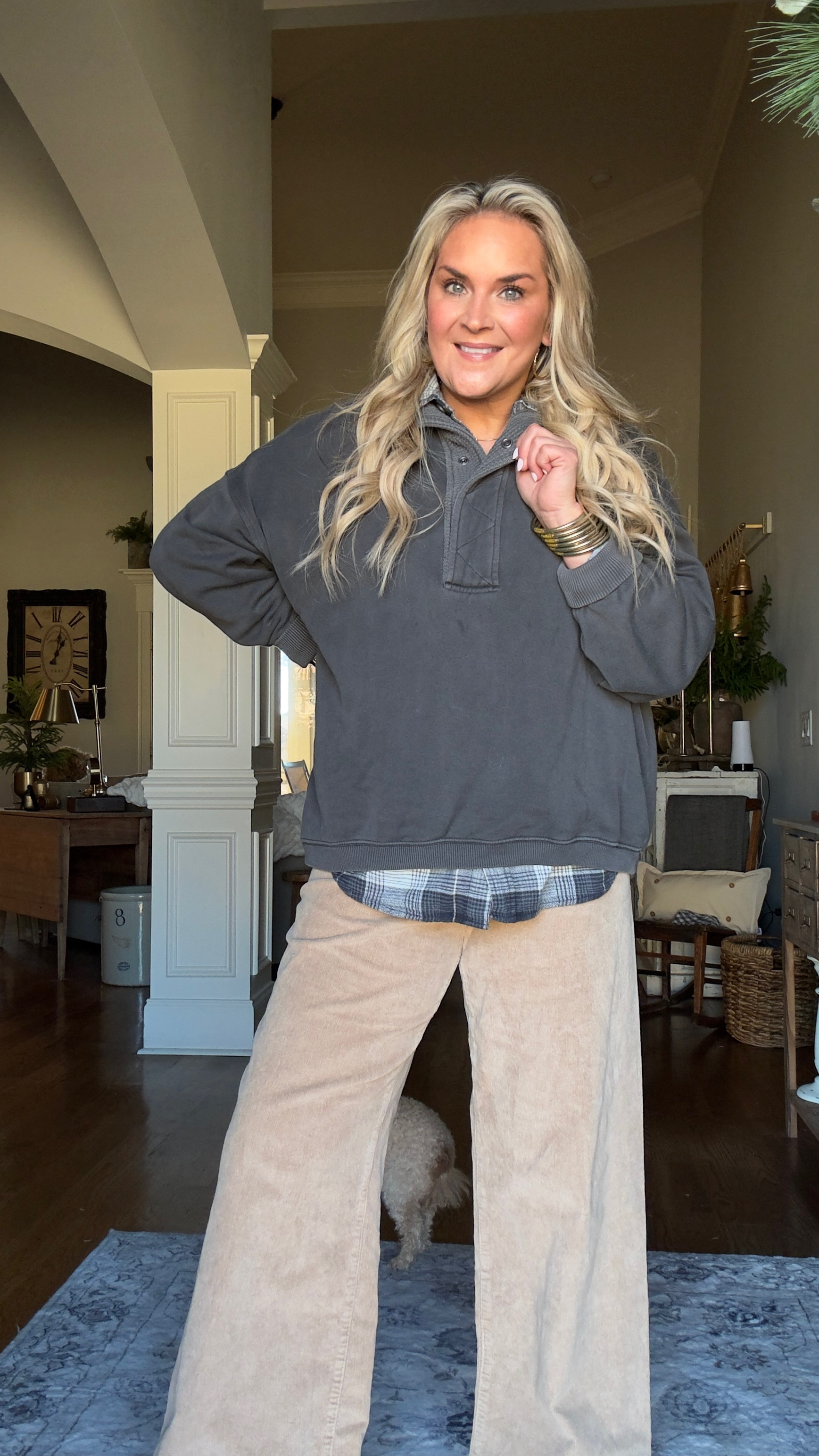 Casual, cute, and comfy!

One of my favorite sweatshirts is on sale and under $20!!! Go snag yourself a few! I love the snap buttons and the waffle detail on the collar  

#LTKWatchNow #LTKOver40 #LTKSaleAlert