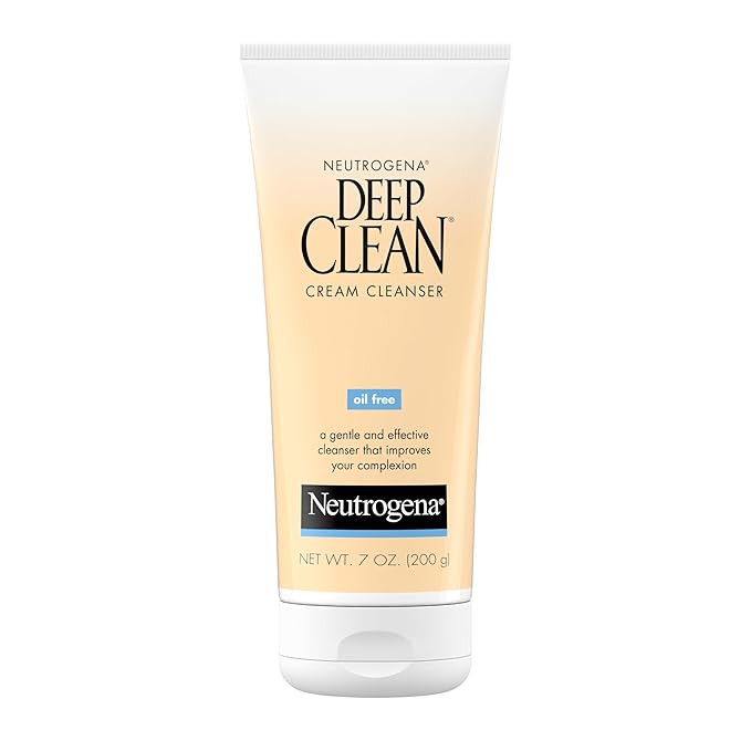 Neutrogena Deep Clean Daily Facial Cream Cleanser with Beta Hydroxy Acid to Remove Dirt, Oil & Ma... | Amazon (US)