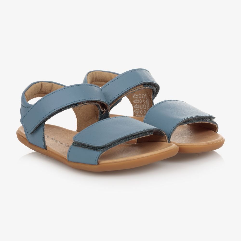 Blue Leather Sandals | Childrensalon