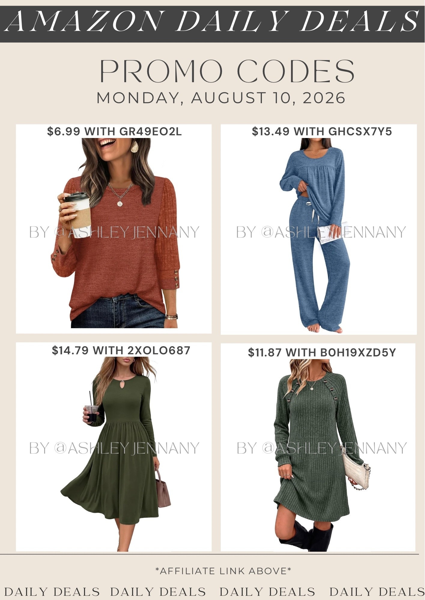 Amazon deals

#LTKSaleAlert #LTKMidsize #LTKSeasonal