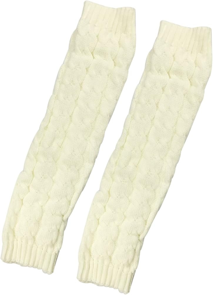 Wrapables Ribbed Cable Knit Leg Warmers for Women | Amazon (US)