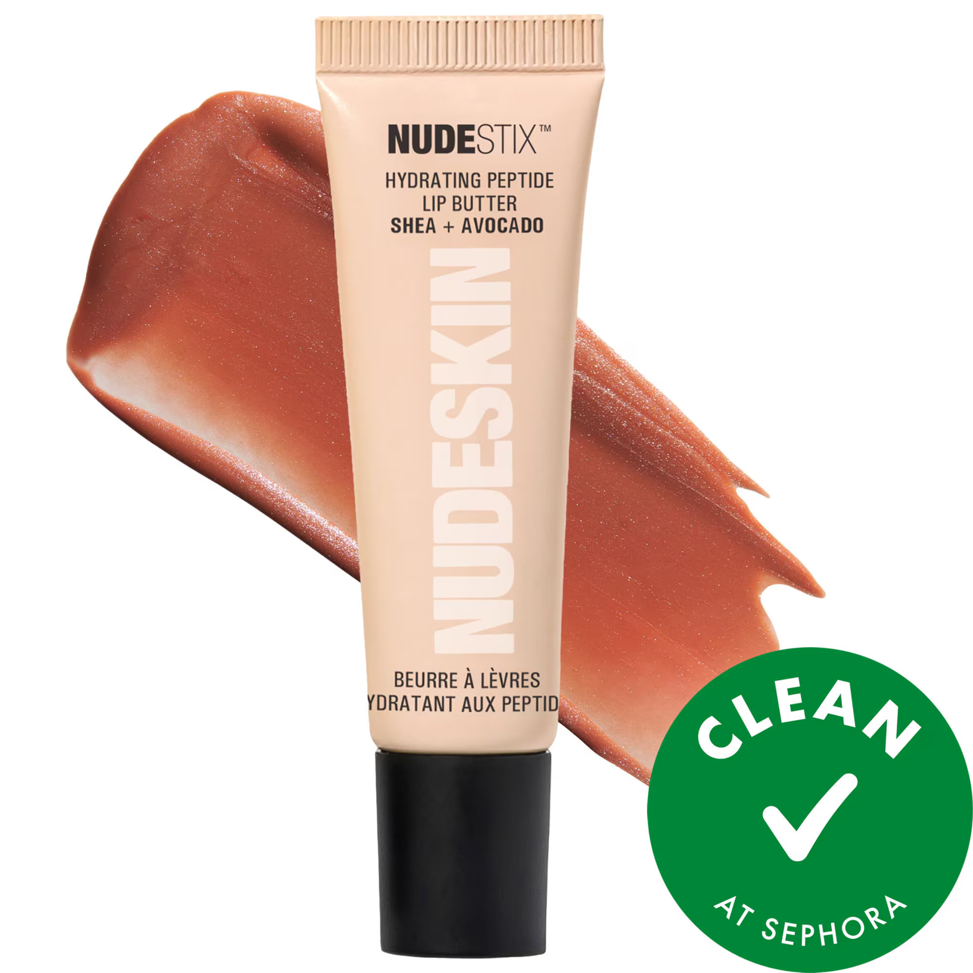 NUDESTIX Hydrating Peptide Lip Butter Dolce Nude 0.34 oz | Sephora (US)