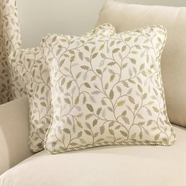 Heritage Glava Green Cushion | Dunelm (migrated)