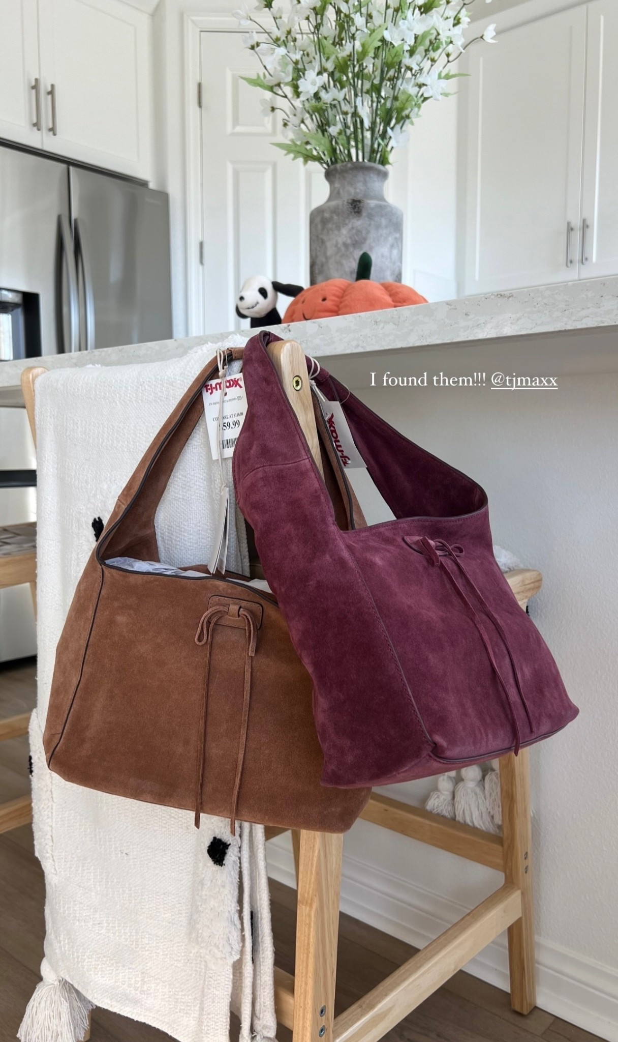 VIRAL LUCKY BRAND SUEDE BAG online now at tjmaxx.com !!! I am obsessed with my brown one (honey tan) &amp; I always get sooo many questions about it 🍂

#LTKItBag #LTKautumn #LTKFindsUnder50