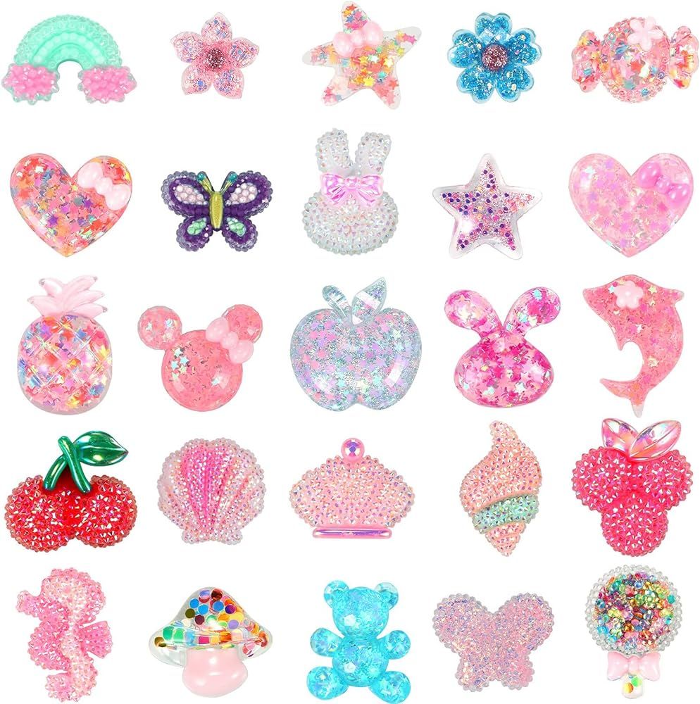 25/30 PCS Cute Shoes Charms for Girls & Little Kids Charms for Women Girls Birthday Gifts | Amazon (US)
