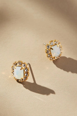 The Pink Reef Crystal Petite Stud Earrings | Anthropologie (US)