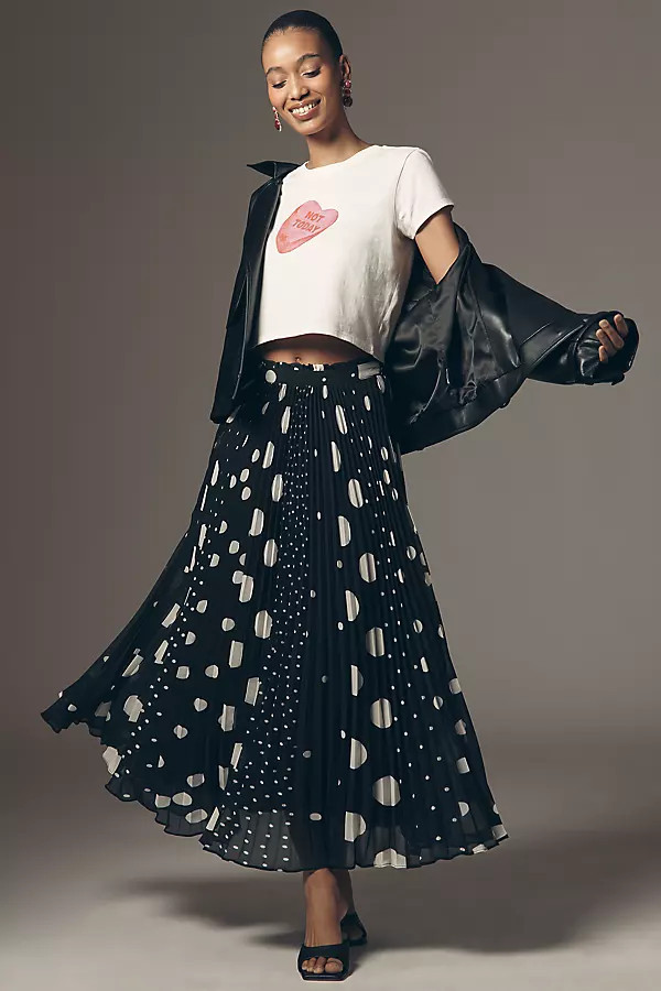 Sheer Pleated Maxi Skirt | Anthropologie (US)