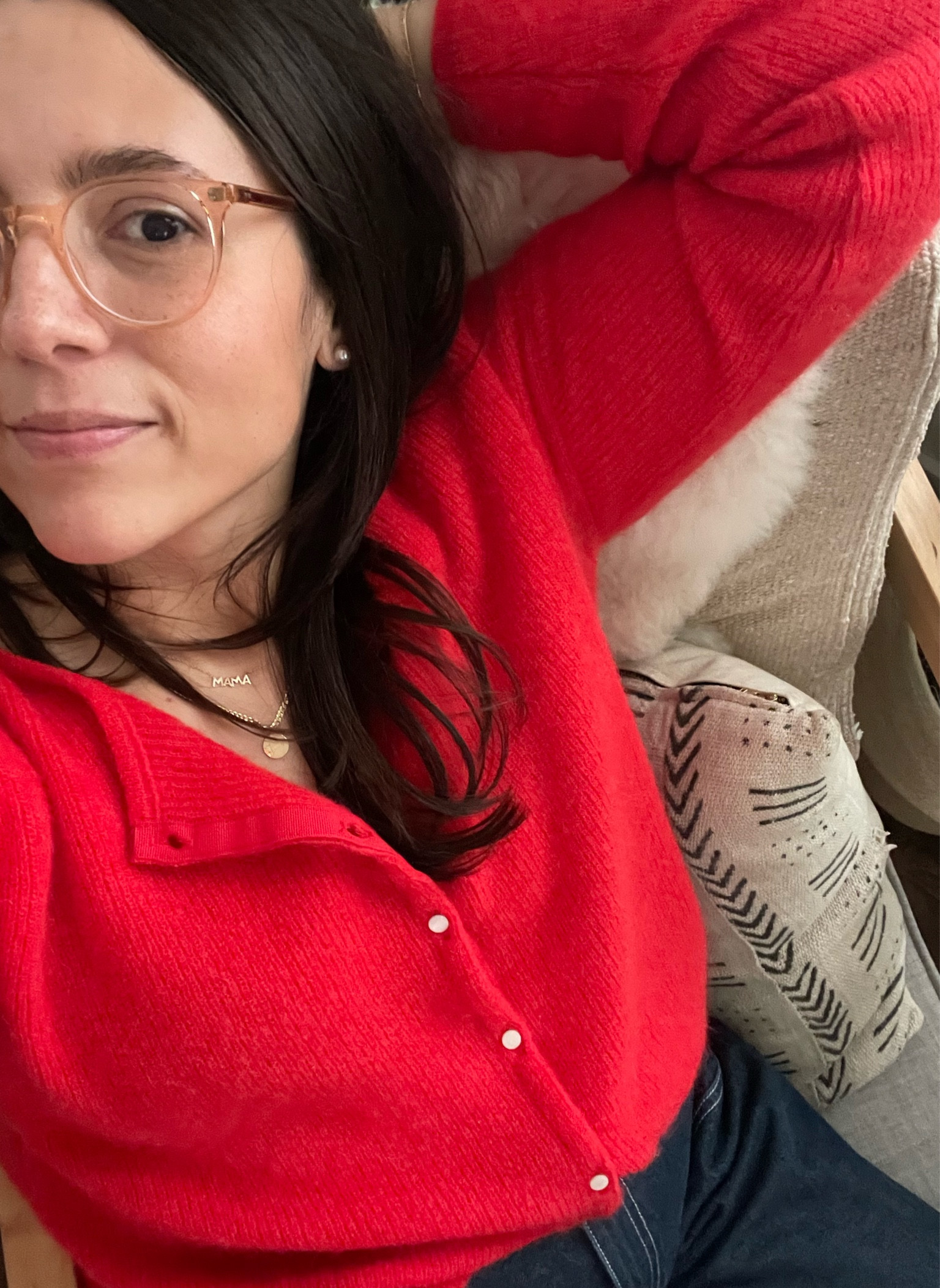 The @sezane gaspard cardigan in red is the perfect pop of color and warmth.

#LTKSeasonal #LTKfindsunder100 #LTKHoliday