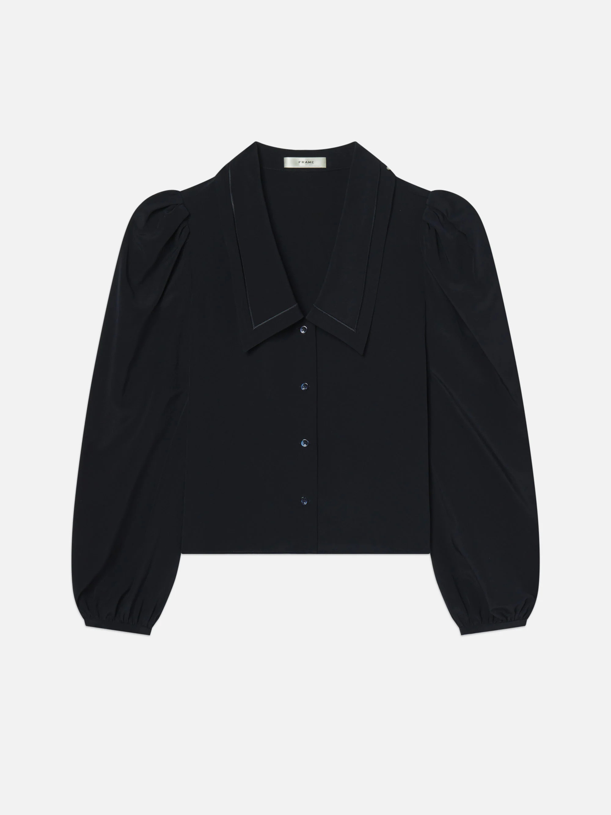 The Long Sleeve Sailor Blouse -- Navy | Frame Denim