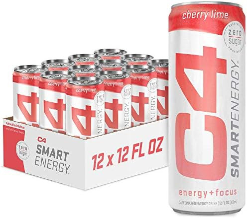 C4 Smart Natural Energy Drinks with Zero Sugar and Zero Calories, Sugar Free, Zero Carbs, | Power... | Amazon (US)