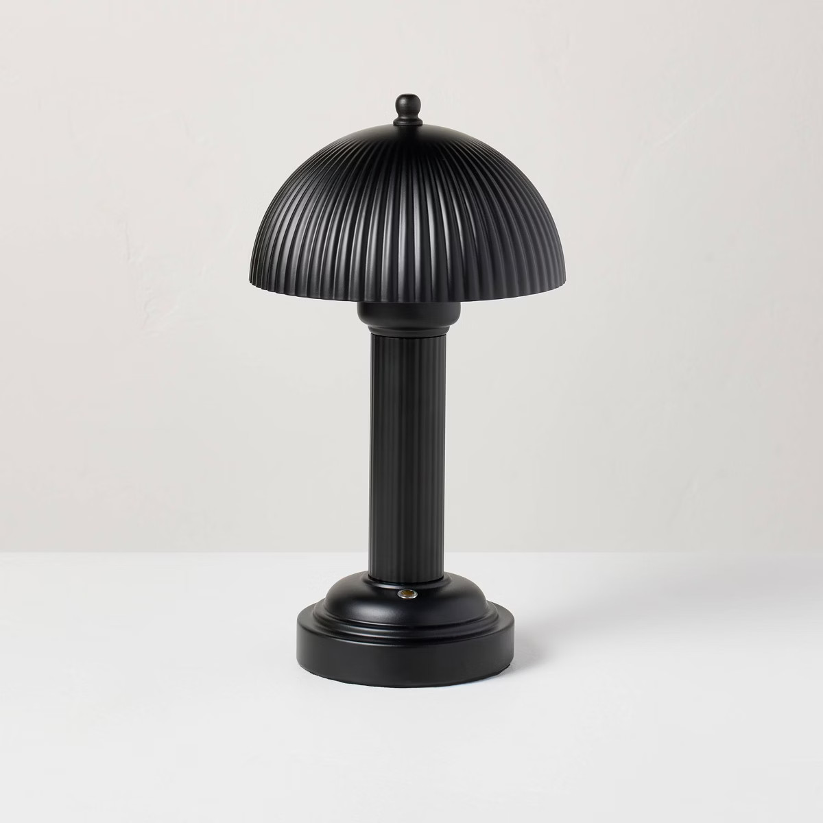 11.5" Fluted Metal Rechargeable Library Table Lamp (Includes LED Light Bulb) - Hearth & Hand™ w... | Target