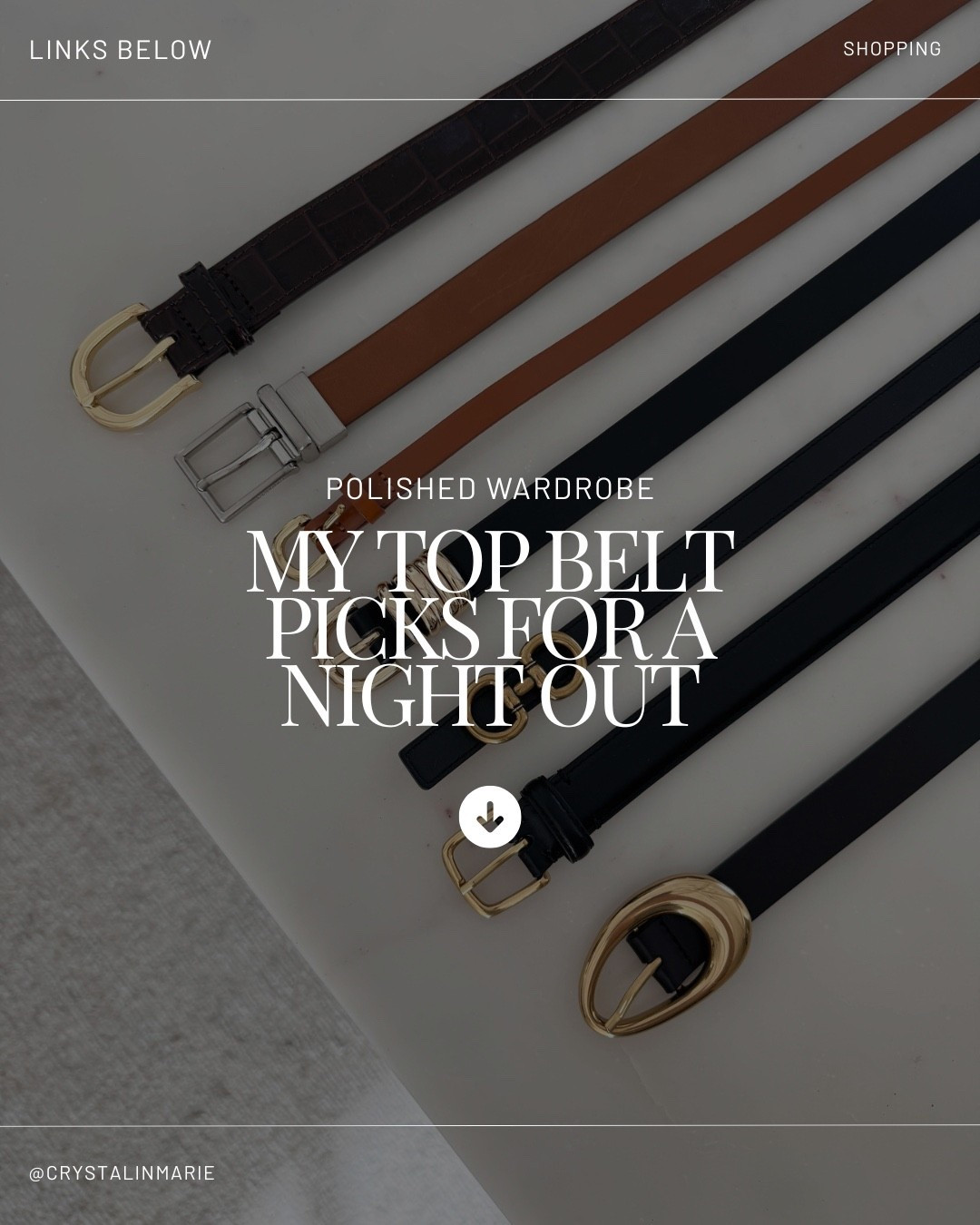 Polished belts to wear for day and night 