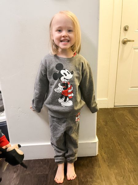 Mickey Mouse sweatsuit, Mickey Mouse Christmas sweatshirt, Mickey Mouse holiday pants, Christmas pants, toddler matching set, toddler style, Christmas style, Christmas outfit, holiday outfit, Christmas fashion  

#LTKkids #LTKfit #LTKHoliday