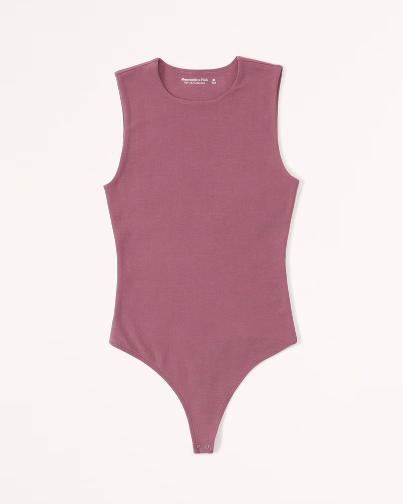 Cotton Seamless Fabric Tank Bodysuit | Abercrombie & Fitch (US)