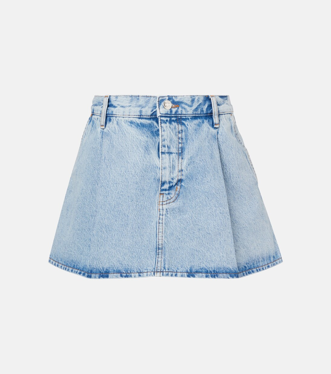 Pleated denim miniskirt | Mytheresa (US/CA)