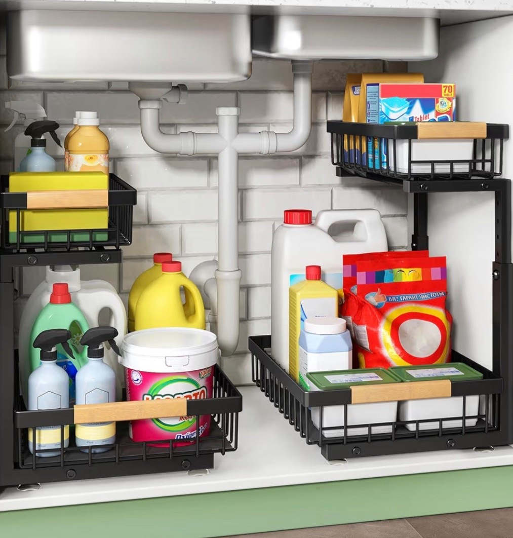 Under the sink organizer #organize #getorganized #newyearsresolution #forthehome #kitchenorganization

#LTKHome #LTKSaleAlert #LTKdayinmylife