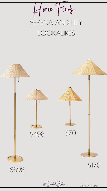 Serena and Lily lamp lookalikes from Target. The perfect coastal vibe 

#LTKhome #LTKunder100 #LTKstyletip