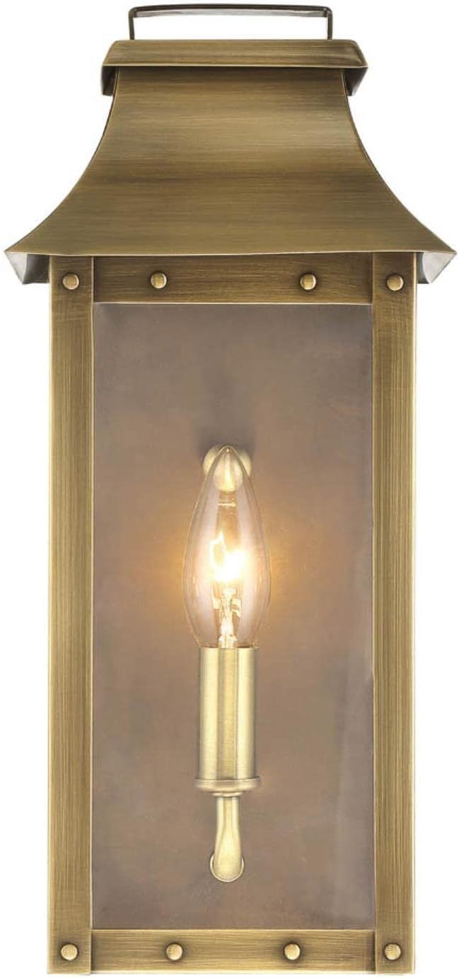 Acclaim Lighting 8413AB | Vintage Solid Brass One Light Dimmable Wall Mounted Outdoor Wet Rated L... | Amazon (US)