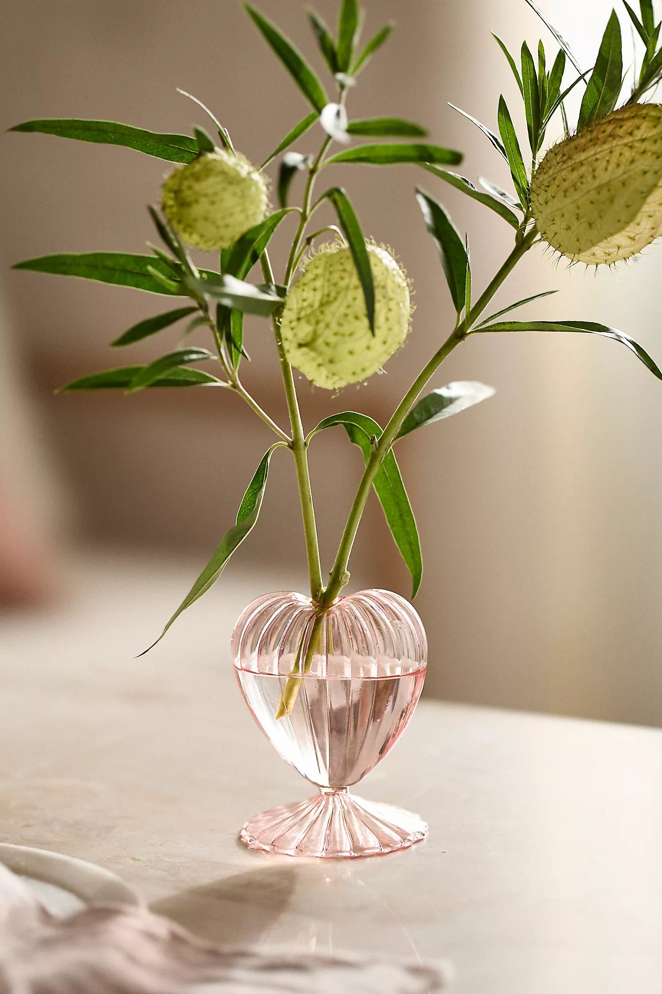 Glass Heart Bud Vase | Anthropologie (US)