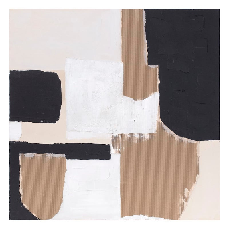 Textured Abstract Canvas Wall Art, 39" | At Home