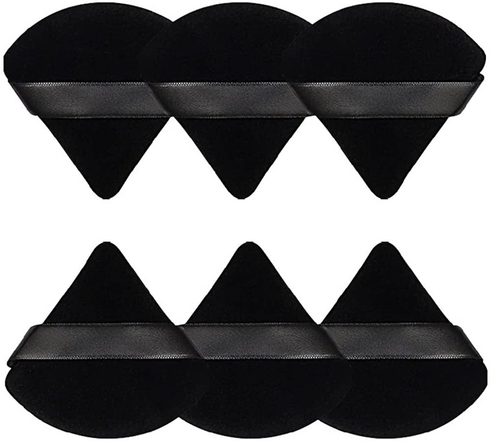 Pimoys 6 Pieces Powder Puff Face Soft Triangle Makeup Puff for Loose Powder Mineral Powder Body P... | Amazon (US)