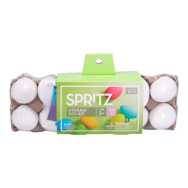 Dyeable Plastic Easter Egg Decorating Kit 20pc - Spritz™ | Target