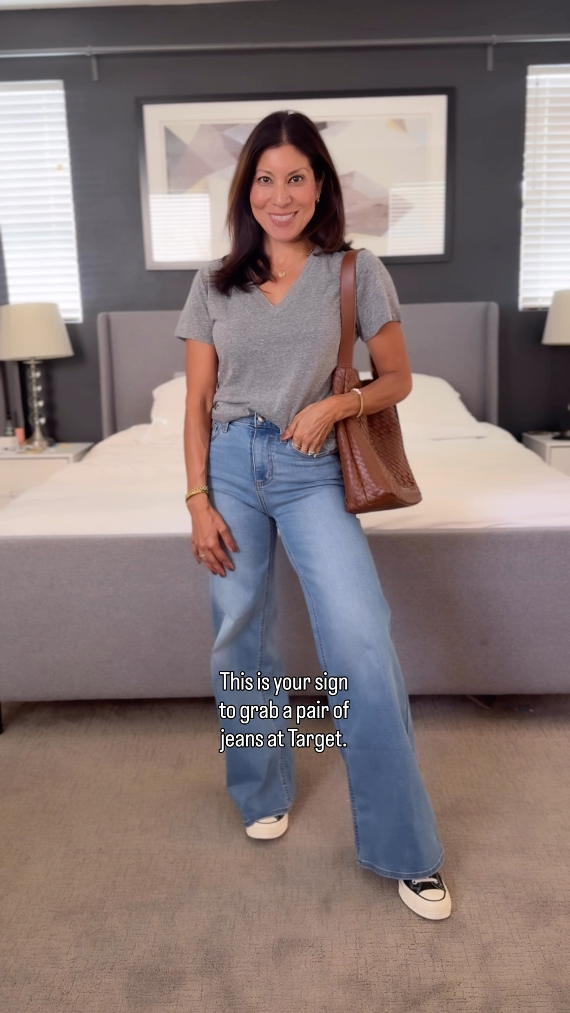 Yes to these wide leg jeans! 

Fit is good reminds me of a higher priced brand I own. 
Target style 
Fall denim 

Wearing 2 in denim 
Xs in tee 
Shoes tts 

#LTKShoeCrush #LTKSeasonal #LTKOver40