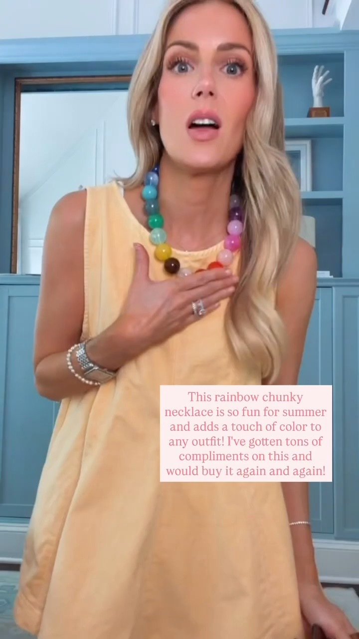 I LOVE this chunky necklace and it’s so easy to pair for these 100% cotton sets that have been my go to! They are so cute and easy to throw on for an elevated look!

Two-piece Set, Summer Outfits, Concert Outfit