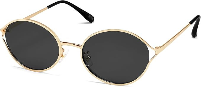 Retro Oval Sunglasses for Women Men Trendy Sun Glasses Classic Shades UV400 Protection AR81049 | Amazon (US)