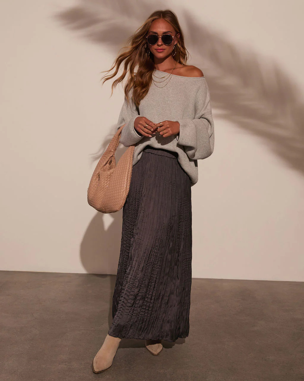 Selah Plisse Maxi Skirt | VICI