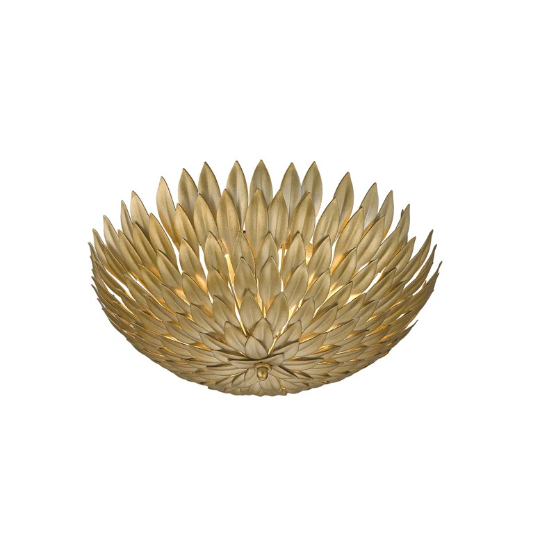 Gerik 3 - Light Unique/Statement Geometric Flush Mount | Wayfair North America