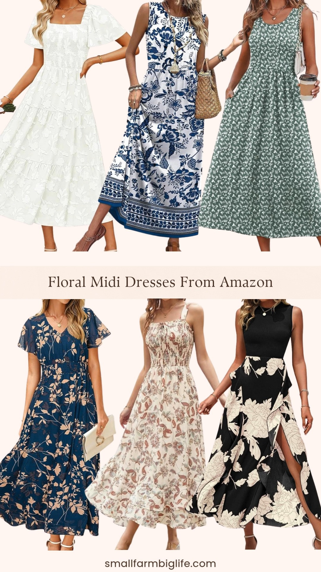 Floral midi dresses are everywhere right now and Amazon has the most beautiful options at such great prices! From boho sundresses to flowy vacation styles to wedding guest worthy looks, there is something for every occasion this spring and summer. Pockets, pretty prints, and flattering silhouettes all in one place. Linking all my favorites below! 

 #LTKgrwm #LTKootd #LTKOver40