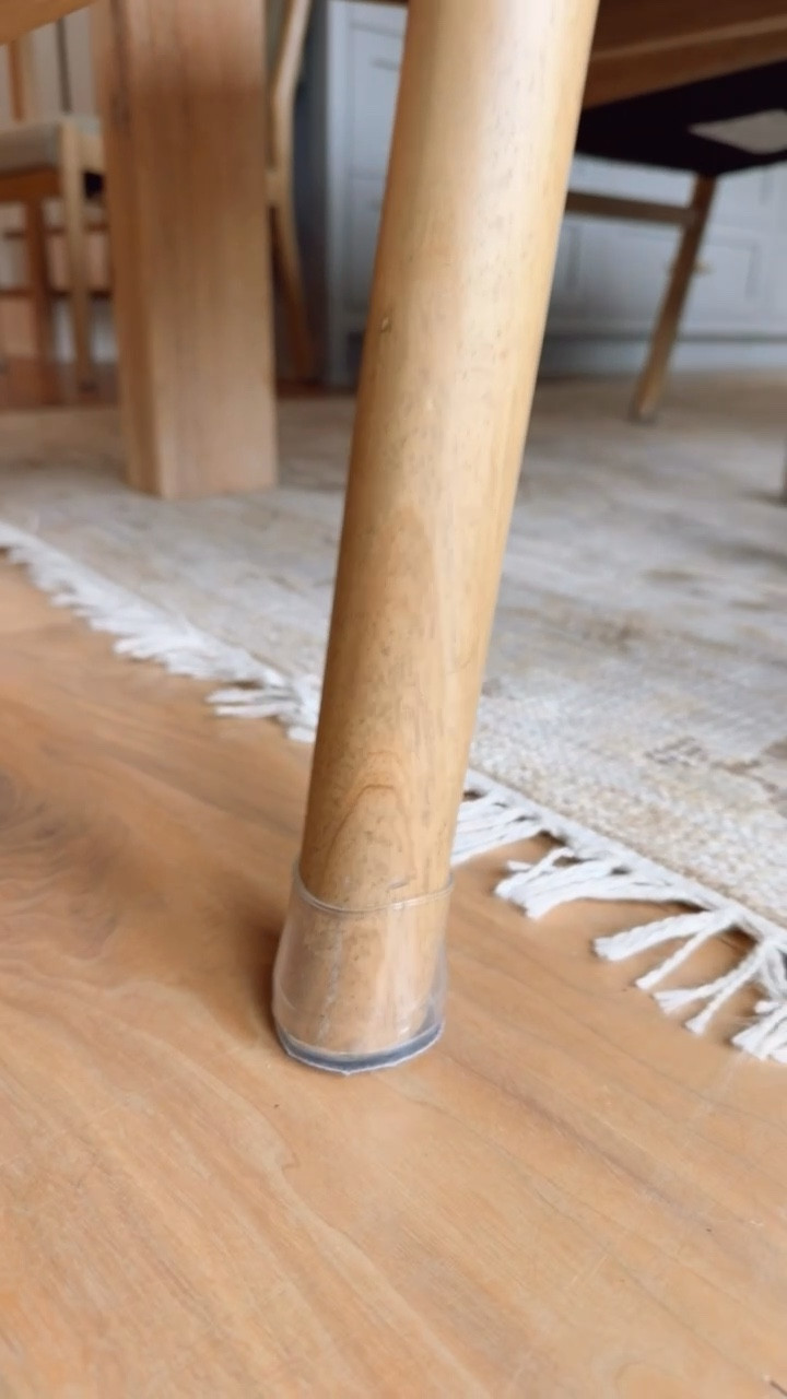 This is how the silicone chair leg protectors work! They also help reduce sound if your dining chairs make a lot of noise when you move them from the table!

Loverly Grey, Amazon, Amazon Prime, dining chairs, home finds 

#LTKHome