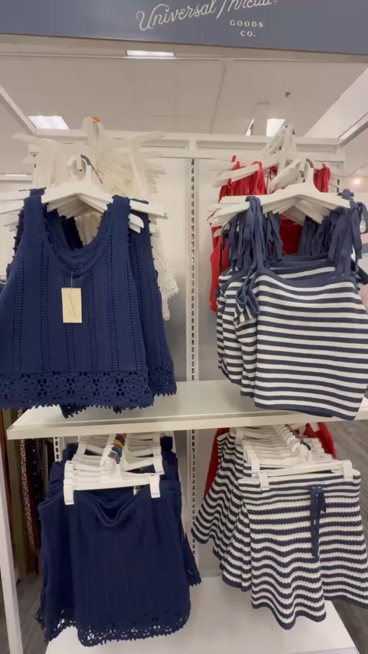 Target has such fun knit sweater sets for summer. These would be great for everyday wear or to dress up for Memorial Day or the 4th. 

#summeroutfit #memorialday #4thofjuly

#LTKSeasonal #LTKMidsize #LTKootd