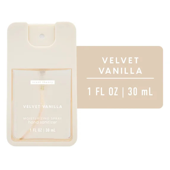 Scent Theory Hand Sanitizer Spray, Velvet Vanilla, 1 fl oz | Walmart (US)