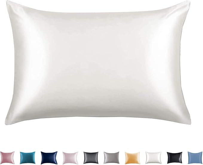 Adubor 100% Mulberry Silk Pillowcase for Hair and Skin with Hidden Zipper, Both Side 23 Momme Sil... | Amazon (US)