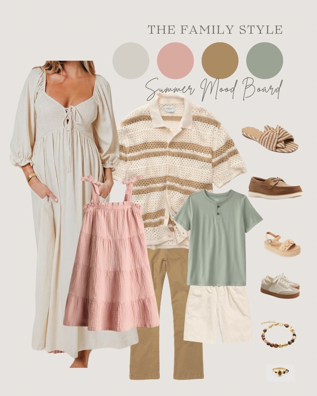 Linens, crochet and a Henley…all the textures in this family look 👀

#LTKSeasonal