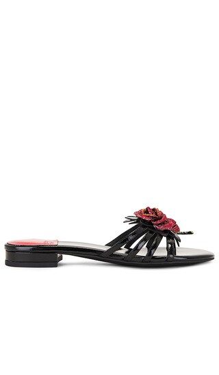 Enchanted Sandal in Black Patent Red | Revolve Clothing (Global)