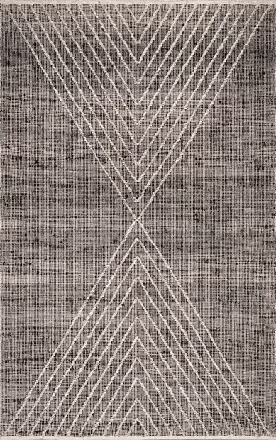 Gray Callie Ruffled Hourglass Area Rug | Rugs USA