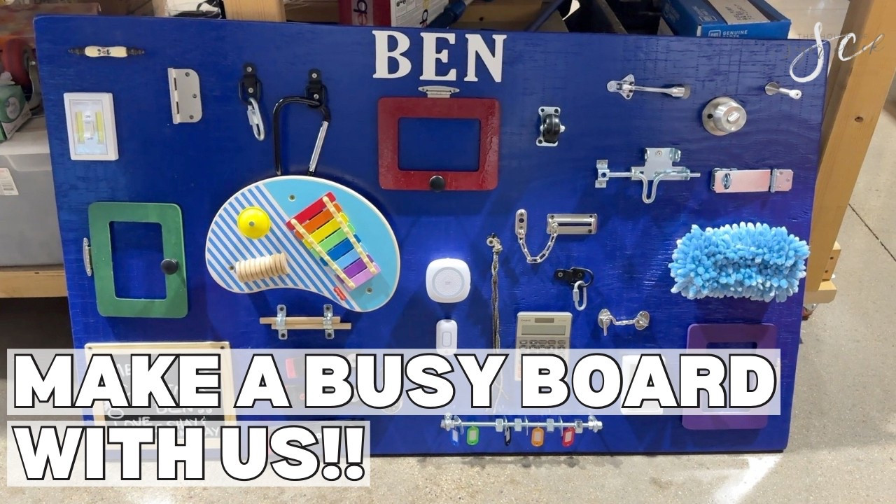 We made a busy board for our nephew!

#LTKHome #LTKFamily #LTKKids