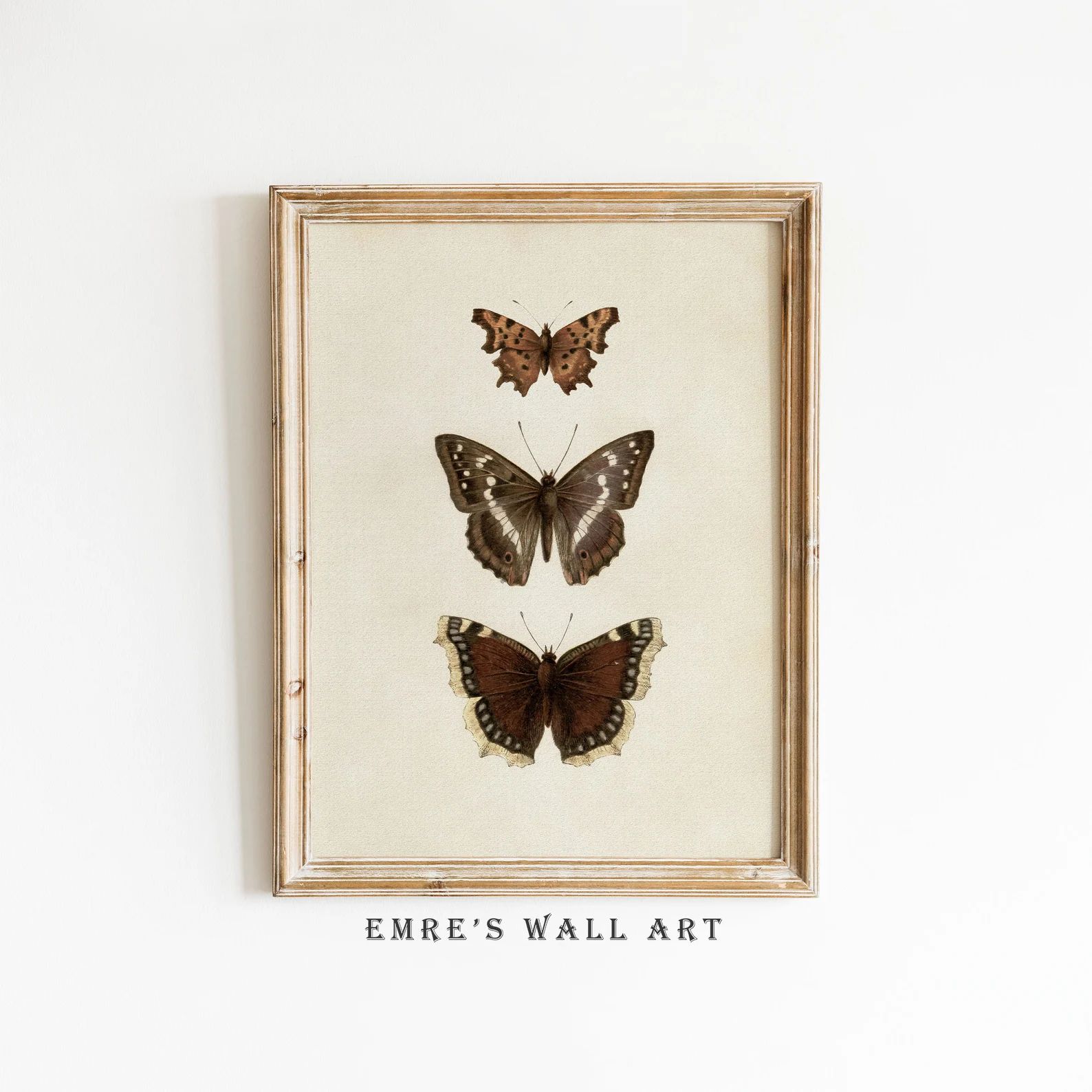 Butterfly Print, Butterfly Wall Art, Butterfly Sketch Art, Vintage Butterfly Print, Neutral Farmh... | Etsy (US)