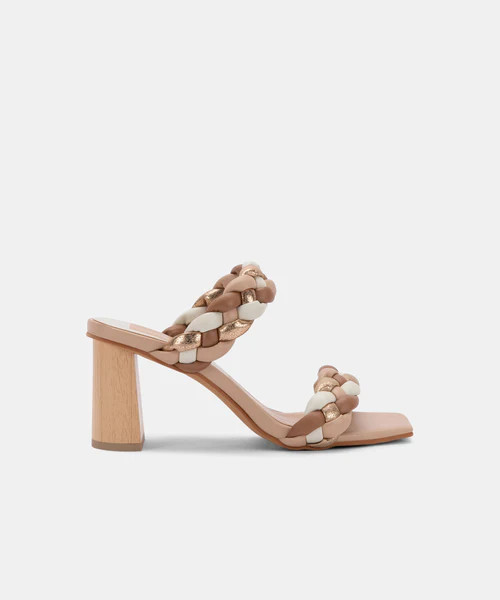 PAILY HEELS IN NATURAL MULTI STELLA | DolceVita.com